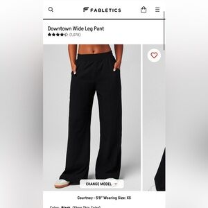 Fabletics Downtown wide leg pants
